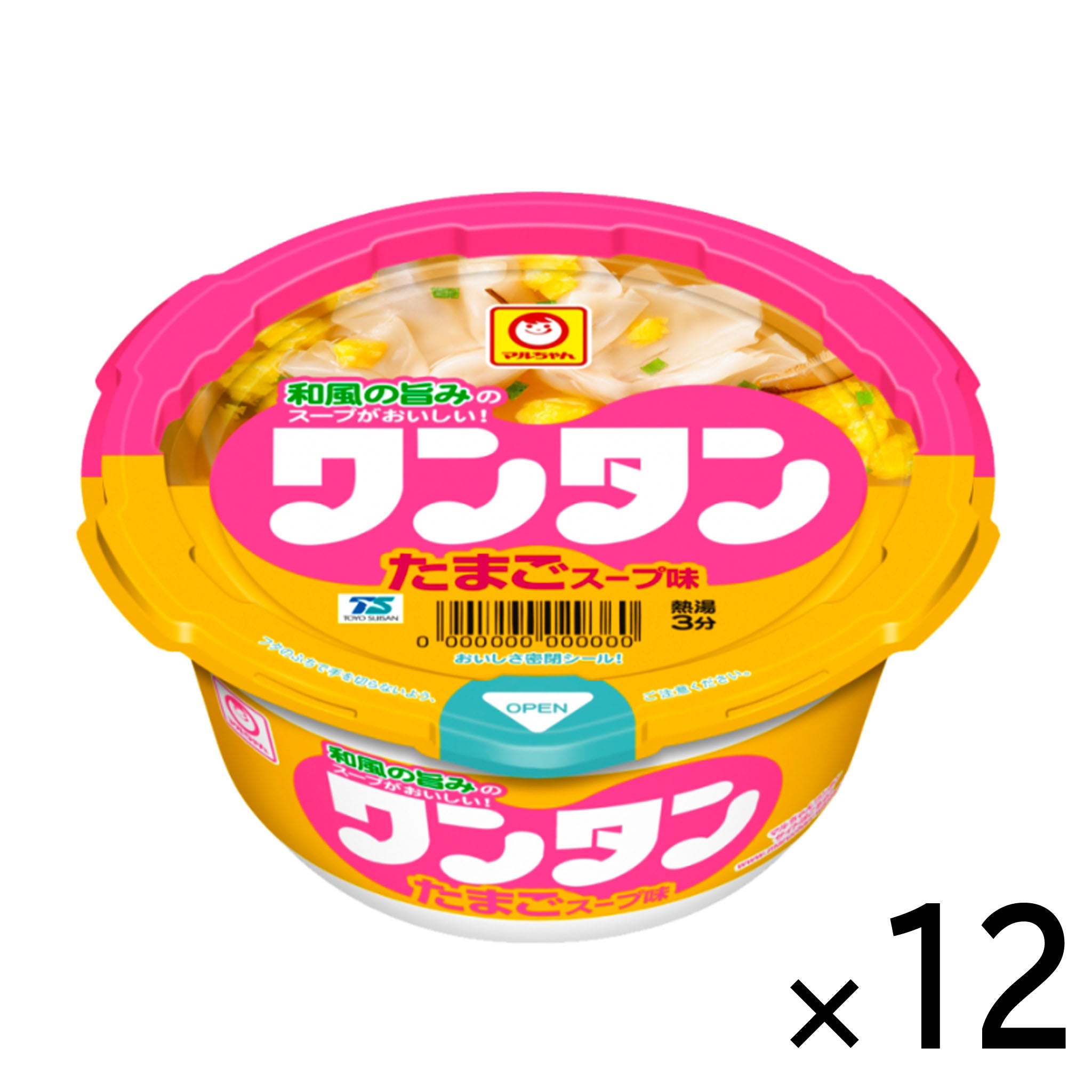 Toyo Suisan Maruchan Egg Soup Wonton Cup【12 Set】